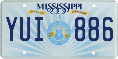 MS license plate YUI886