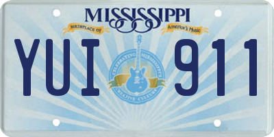 MS license plate YUI911