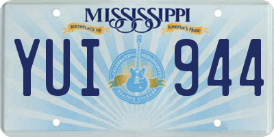 MS license plate YUI944