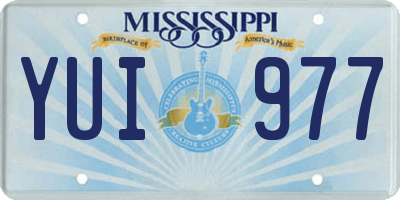 MS license plate YUI977