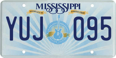 MS license plate YUJ095