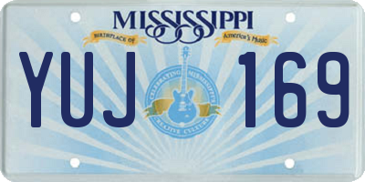 MS license plate YUJ169