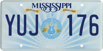 MS license plate YUJ176
