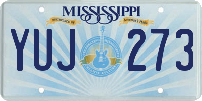 MS license plate YUJ273