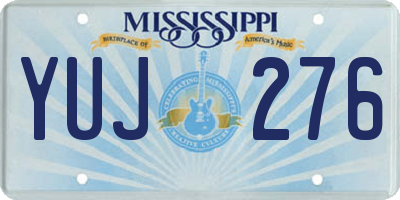 MS license plate YUJ276