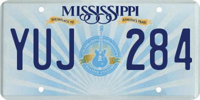 MS license plate YUJ284