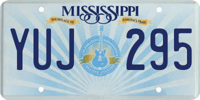 MS license plate YUJ295