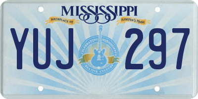 MS license plate YUJ297