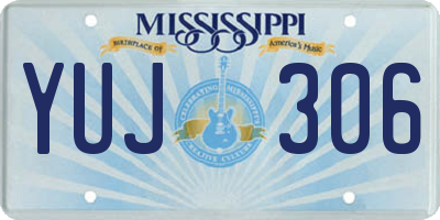 MS license plate YUJ306