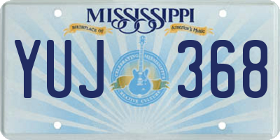 MS license plate YUJ368