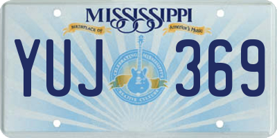 MS license plate YUJ369