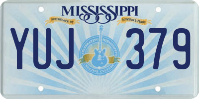 MS license plate YUJ379
