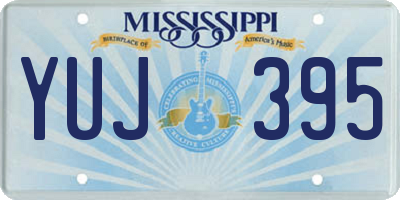 MS license plate YUJ395