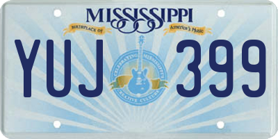 MS license plate YUJ399