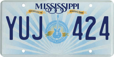 MS license plate YUJ424