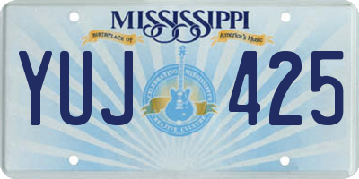 MS license plate YUJ425