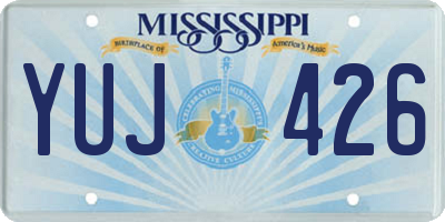MS license plate YUJ426