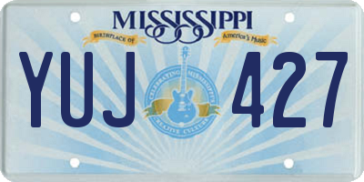 MS license plate YUJ427