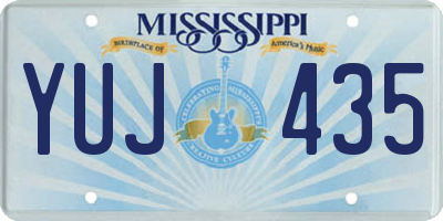 MS license plate YUJ435