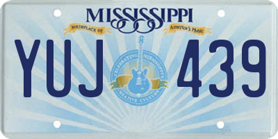MS license plate YUJ439