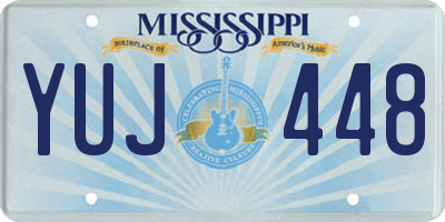 MS license plate YUJ448