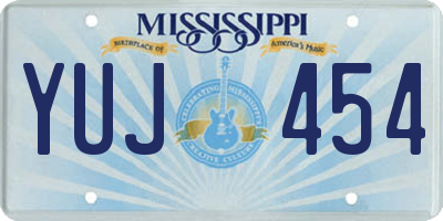 MS license plate YUJ454