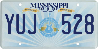 MS license plate YUJ528