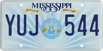 MS license plate YUJ544