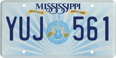 MS license plate YUJ561
