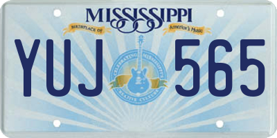 MS license plate YUJ565