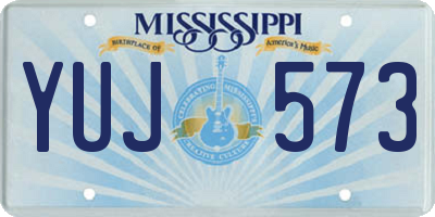 MS license plate YUJ573