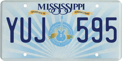 MS license plate YUJ595