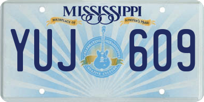 MS license plate YUJ609