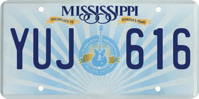 MS license plate YUJ616