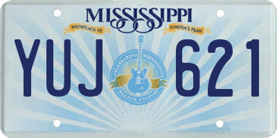 MS license plate YUJ621