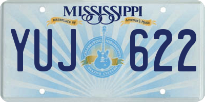 MS license plate YUJ622