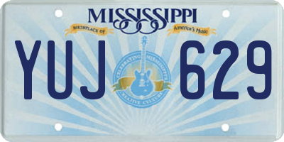 MS license plate YUJ629