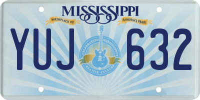 MS license plate YUJ632