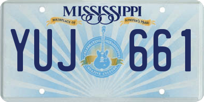 MS license plate YUJ661