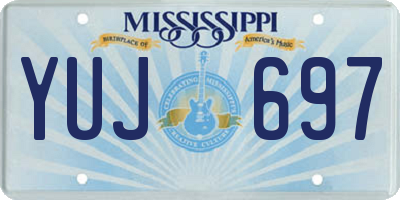 MS license plate YUJ697