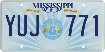 MS license plate YUJ771