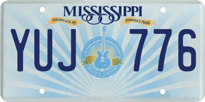 MS license plate YUJ776