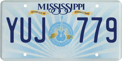 MS license plate YUJ779
