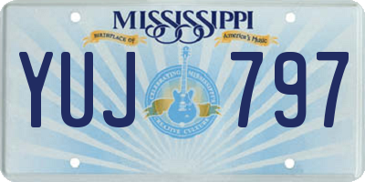 MS license plate YUJ797