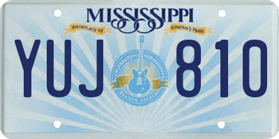 MS license plate YUJ810