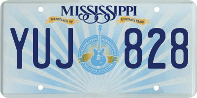 MS license plate YUJ828
