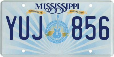 MS license plate YUJ856