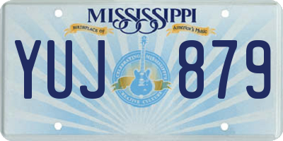 MS license plate YUJ879