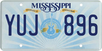 MS license plate YUJ896