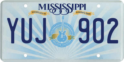 MS license plate YUJ902